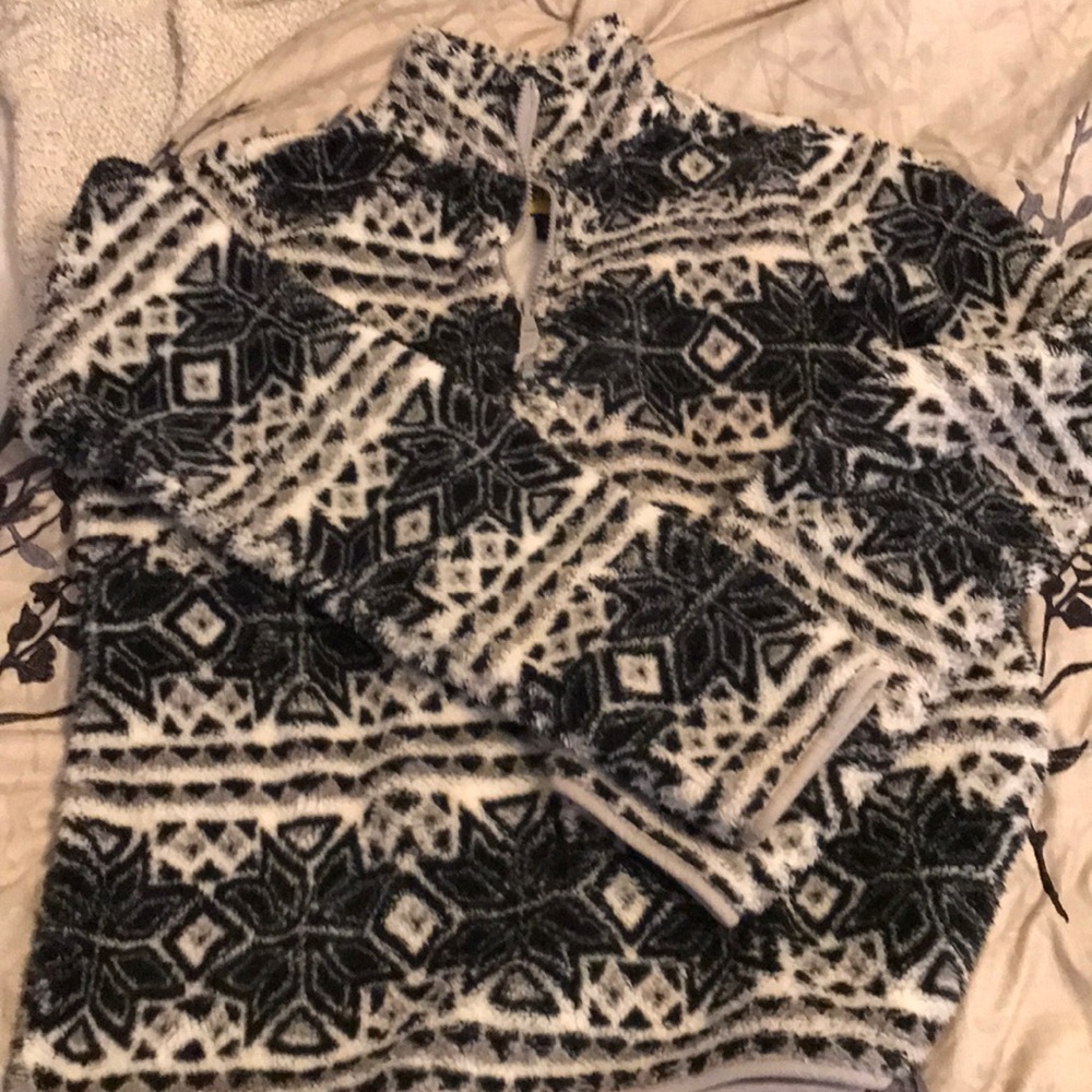 Prince and Fox fuzzy sweater